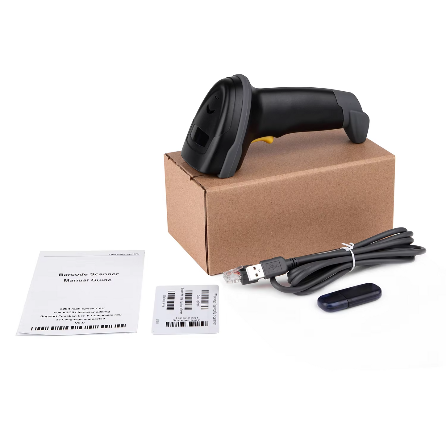 WD-S1 High Sense 2D Wired Handheld Barcode Scanner with 1.5m USB Cable