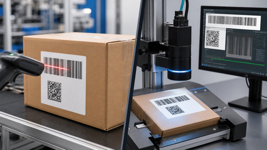 Barcode scanning compared with barcode verification at a quality-control station