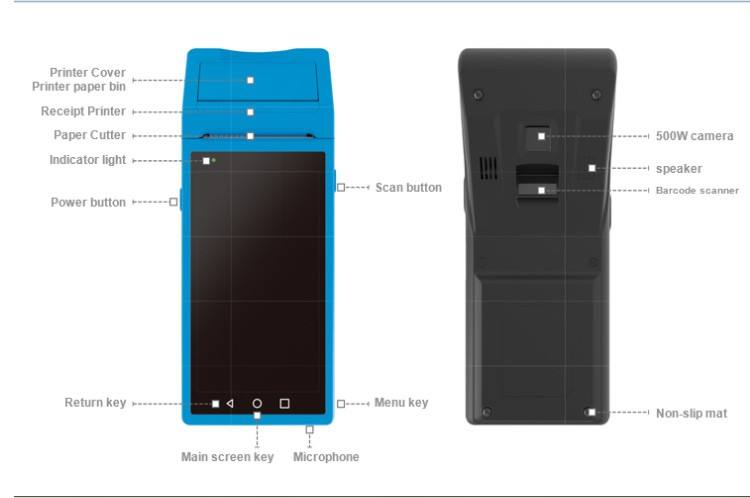 WD-MP2 Android Touch Mobile POS Terminal