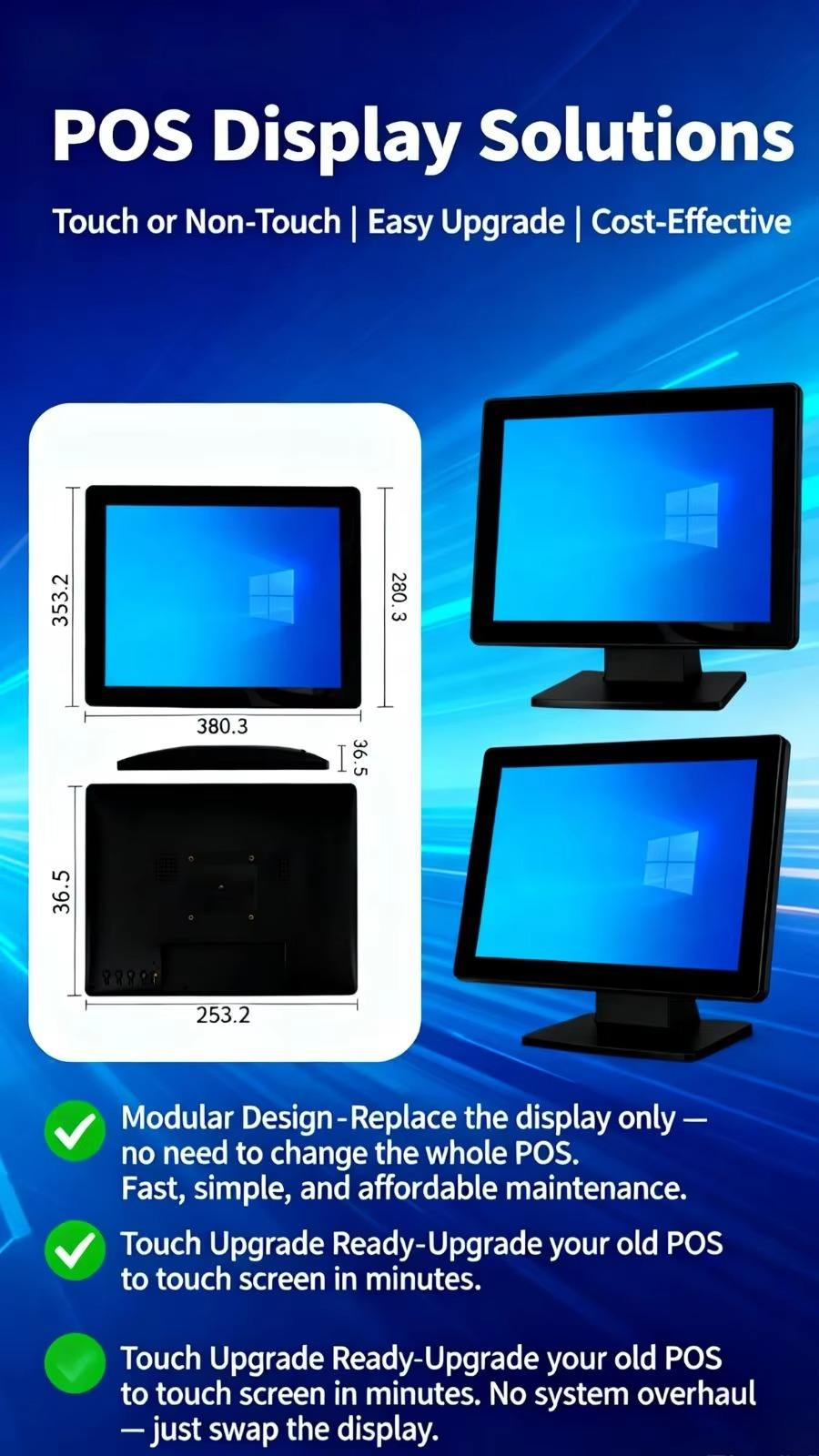 WD-TS1 15 inch pos machine