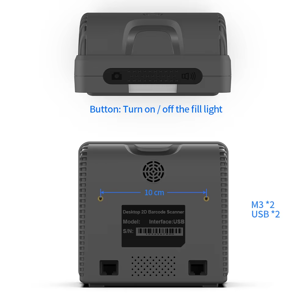 WD-D12 2D&1D desktop barcode scanning platform
