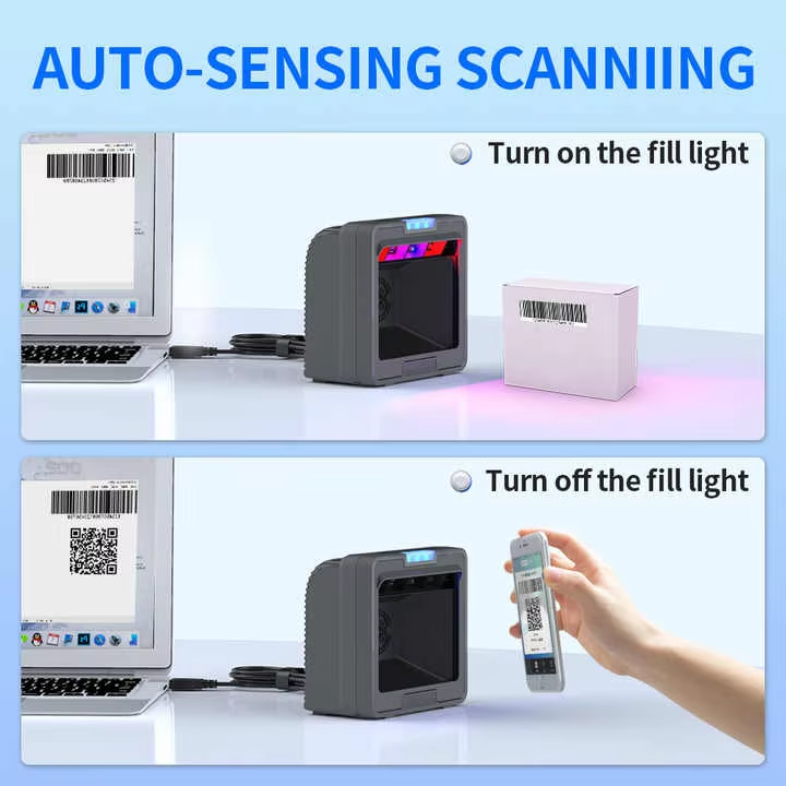 WD-D12 2D&1D desktop barcode scanning platform