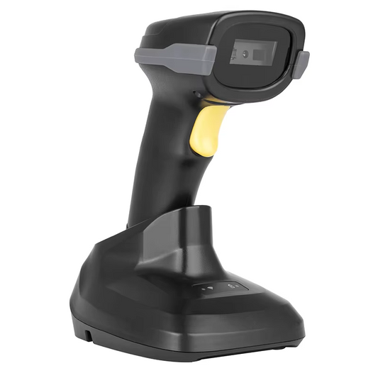 WD-L9 1D Laser 433Mhz Wireless Barcode Scanner with base
