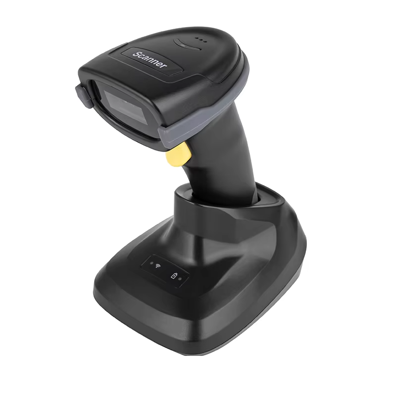 WD-L9 1D Laser 433Mhz Wireless Barcode Scanner with base