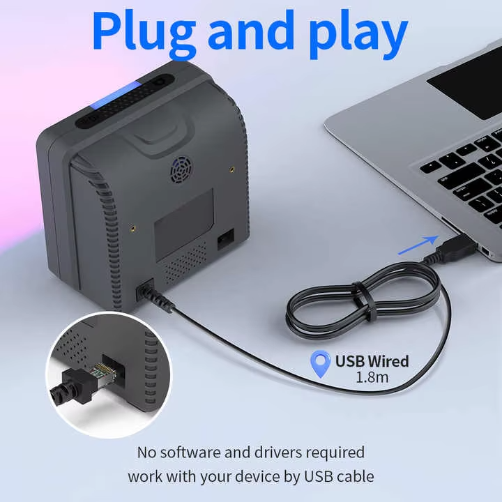 WD-D12 2D&1D desktop barcode scanning platform